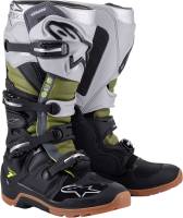 Alpinestars - Alpinestars Tech 7 Enduro Boots - 2012114-1916-10 - Black/Silver/Military Green - 10 - Image 1