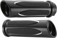 Arlen Ness - Arlen Ness Deep Cut Comfort Grips - Black - 07-051 - Image 1