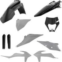 Acerbis - Acerbis Plastic Kit - Gray/Black - 2791541001 - Image 1