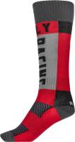 Fly Racing - Fly Racing MX Socks - Thick - 350-0550L - Red/Gray - Large - Image 3