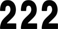 Factory Effex - Factory Effex Pro Numbers 4in. - No. 2 - Black - 04-2572 - Image 1
