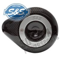 S&S Cycle - S&S Cycle Stealth Air Cleaner Covers - Teardrop - Carbon fiber - 170-0501 - Image 1
