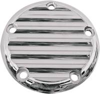 Joker Machine - Joker Machine Points Cover - Finned - Chrome - 02-99FN - Image 1