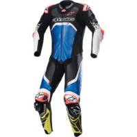 Alpinestars - Alpinestars GP Tech V4 Leather Suit - 3156822-1075-50 - Black/Blue/Fluo Yellow - 50 - Image 1