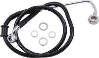 Drag Specialties - Drag Specialties Extended Stainless Steel Front Brake Line Kit - Black Vinyl Coated - 32 3/4in. - 1741-5783 - Image 2