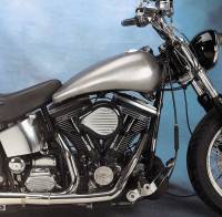 Drag Specialties - Drag Specialties 5.2 Gal Two-Piece Flat-Side Gas Tank w/ Dual Screw-In Caps - 2in. Extended - 11584-BX46 - Image 3