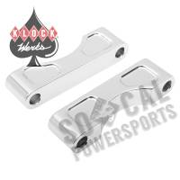 Klock Werks - Klock Werks Tire Hugger Front Fender Mounting Blocks for 21in. Tire - Chrome Finish - KWFS-01-0102-C - Image 1