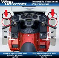 National Cycle - National Cycle Wing Deflector - Mirror Mount - 2-Piece Set - Light Tint - N5110 - Image 2