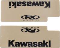 Factory Effex - Factory Effex Clear Upper Fork Graphics - Kawasaki - Black - 06-38104 - Image 2