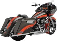 Vance & Hines - Vance & Hines Monster Round Slip-On Mufflers - Chrome with Chrome Tips - 16773 - Image 3