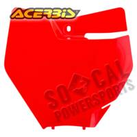 Acerbis - Acerbis Front Number Plate - Flo Orange - 2421124617 - Image 1