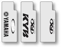 Factory Effex - Factory Effex Upper Fork Shield Graphic Kit - Yamaha - Blue - 06-38206 - Image 2