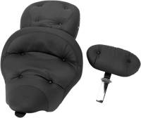 Mustang - Mustang Regal Studded Super Touring Seat with Driver Backrest - Chrome Studs - 79608 - Image 2