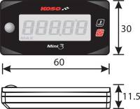 Koso North America - Koso North America Cylinder Head Temperature Meter - BA003245 - Image 3