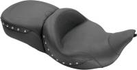 Mustang - Mustang Super Touring One-Piece Studded Seat with Receiver - Chrome Studs - 79546 - Image 1