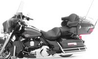 Mustang - Mustang Super Touring One-Piece Studded Seat with Receiver - Chrome Studs - 79546 - Image 2