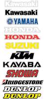 Factory Effex - Factory Effex Generic Fork and Swingarm Stickers - Kawasaki - White - 09-44112 - Image 2
