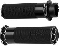 Arlen Ness - Arlen Ness Fusion Series Grips - Beveled - Black - 07-329 - Image 1