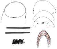 Burly Brand - Burly Brand Extended Cable/Brake Line Kit for 13in. Gorilla Handlebars - Stainless Steel - B30-1103 - Image 2
