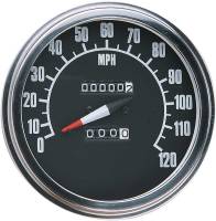 Drag Specialties - Drag Specialties 5in. Dash Mount 2240:60 Speedometer with Reed Switch - 68-84 Face - 74584M-BX33 - Image 2