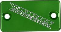 Works Connection - Works Connection Anodized Billet Aluminum Front Brake Reservoir Cover - Green - 21-128 - Image 1