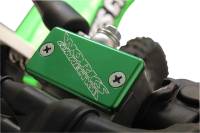 Works Connection - Works Connection Anodized Billet Aluminum Front Brake Reservoir Cover - Green - 21-128 - Image 2