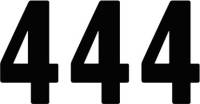 Factory Effex - Factory Effex Pro Numbers 8in. - No. 4 - Black - 02-4364 - Image 1