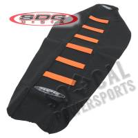 SDG - SDG 6-Rib Gripper Seat Cover - Black Cover/Orange Ribs - 95958OK - Image 2