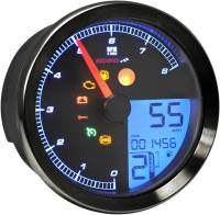 Koso North America - Koso North America LCD Color Change Speedo And Tachometer - Black Bezel - BA051211 - Image 3