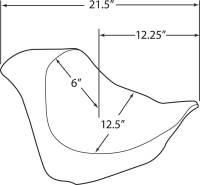 Drag Specialties - Drag Specialties EZ-ON Solo Seat - Smooth - 0802-1126 - Image 4