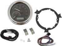 Dakota Digital - Dakota Digital MVX Series Fatbob Analog/Digital Gauge System - Black/Gray Chrome - MVX-2004-KG-C - Image 2