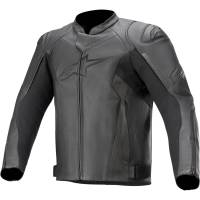 Alpinestars - Alpinestars Faster V2 Leather Jacket - 3103521-1100-48 - Black - 48 - Image 1