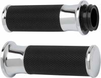 Arlen Ness - Arlen Ness Fusion Series Grips - Smooth - Chrome - 07-320 - Image 1