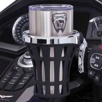 Ciro - Ciro Big Ass Drink Holder - with Clutch Or Brake Perch - Chrome - 50810 - Image 2