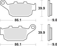 SBS - SBS LS Sintered Brake Pads - 881LS - Image 2