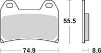 SBS - SBS DC Dual Carbon Brake Pads - 706DC - Image 2