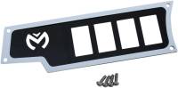 Moose Utility - Moose Utility Small 4 Switch Dash Plate - Left - White - 2578.0521-1694 - Image 1