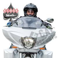 Klock Werks - Klock Werks Flare Non-Vented Windshield - Clear - KW05-01-0542-C - Image 2