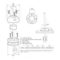 Scanstrut - Scanstrut Mini Deck Seal Connector - .63" Cable - .35" - Image 2