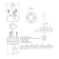 Scanstrut - Scanstrut Medium Deck Seal Connnector - 1.18" Cable - .55" - Image 2