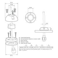 Scanstrut - Scanstrut Small Deck Seal Connector - .83" Cable - .55" - Image 2
