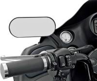 Drag Specialties - Drag Specialties Oval Mirror - Flat Black - 0640-0488 - Image 2