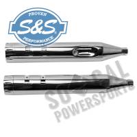 S&S Cycle - S&S Cycle MK45 4-1/2in. Performance Muffler - Chrome with Chrome Tracer End Caps - 550-0624 - Image 2