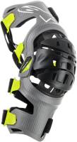 Alpinestars - Alpinestars Bionic-7 Knee Brace Set - 6501319195L - Silver/Yellow Fluorescent - Large - Image 1