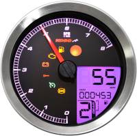 Koso North America - Koso North America LCD Color Change Speedo And Tachometer - Silver Bezel - BA051201 - Image 2