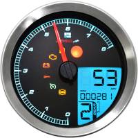 Koso North America - Koso North America LCD Color Change Speedo And Tachometer - Silver Bezel - BA051201 - Image 4