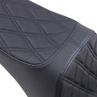 Drag Specialties - Drag Specialties Predator III Seat - Double Diamond - Black Thread - 0802-1438 - Image 2