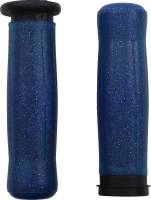 Avon Grips - Avon Grips Old School Grip - H-D with Throttle Slide - Sparkle Blue - OLD-69-SBLUE-FL - Image 1