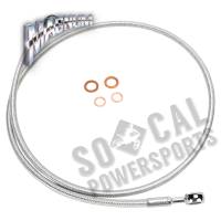 Magnum - Magnum Sterling Chromite II E-Z Align Single Disc Front Brake Line - 180deg. Top Angle - 38in. - 36438SW - Image 1