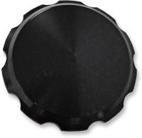 Joker Machine - Joker Machine Serrated Billet Gas Cap - Smooth - Black Anodized - 10-442B - Image 1